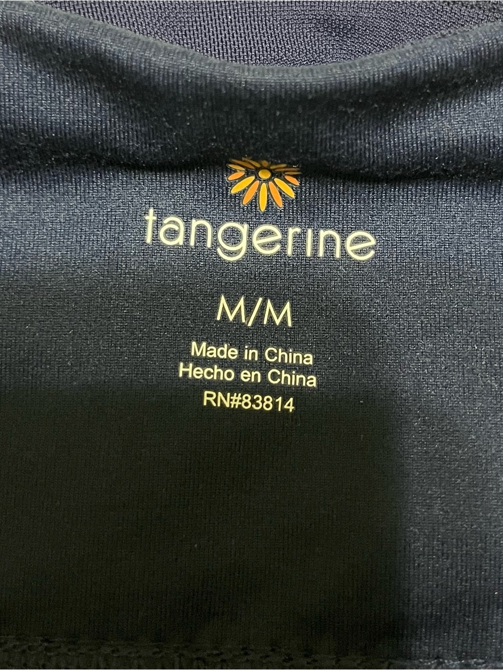 NWT Tangerine Women’s Peri Navy Blue Side Mesh Breathable Leggings Medium - Picture 7 of 11